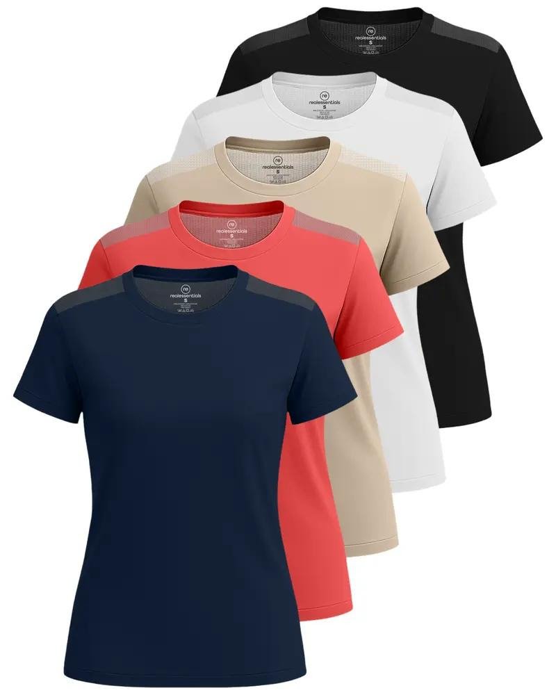 Women's t-shirts in five colours